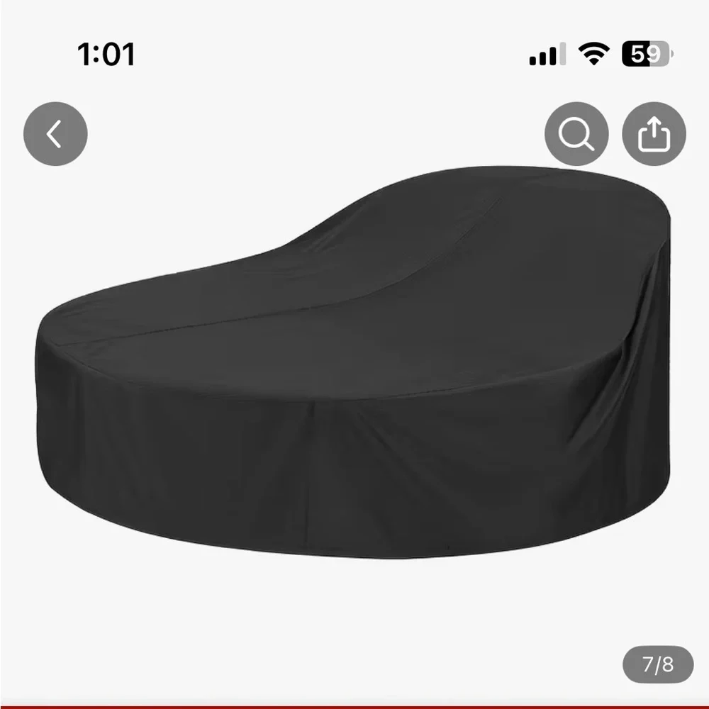 Black Outdoor Furniture Cover